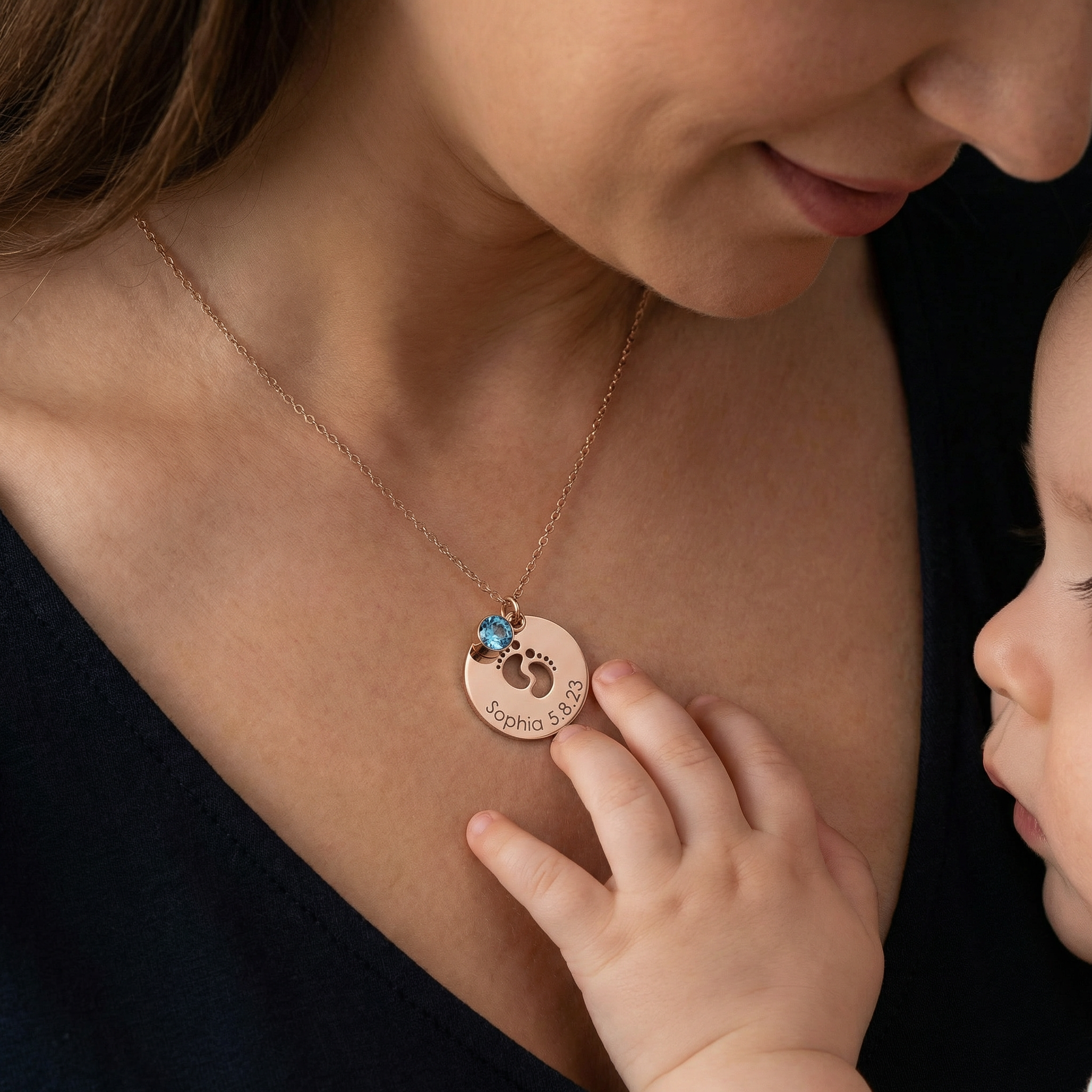 Necklace: Baby Feet