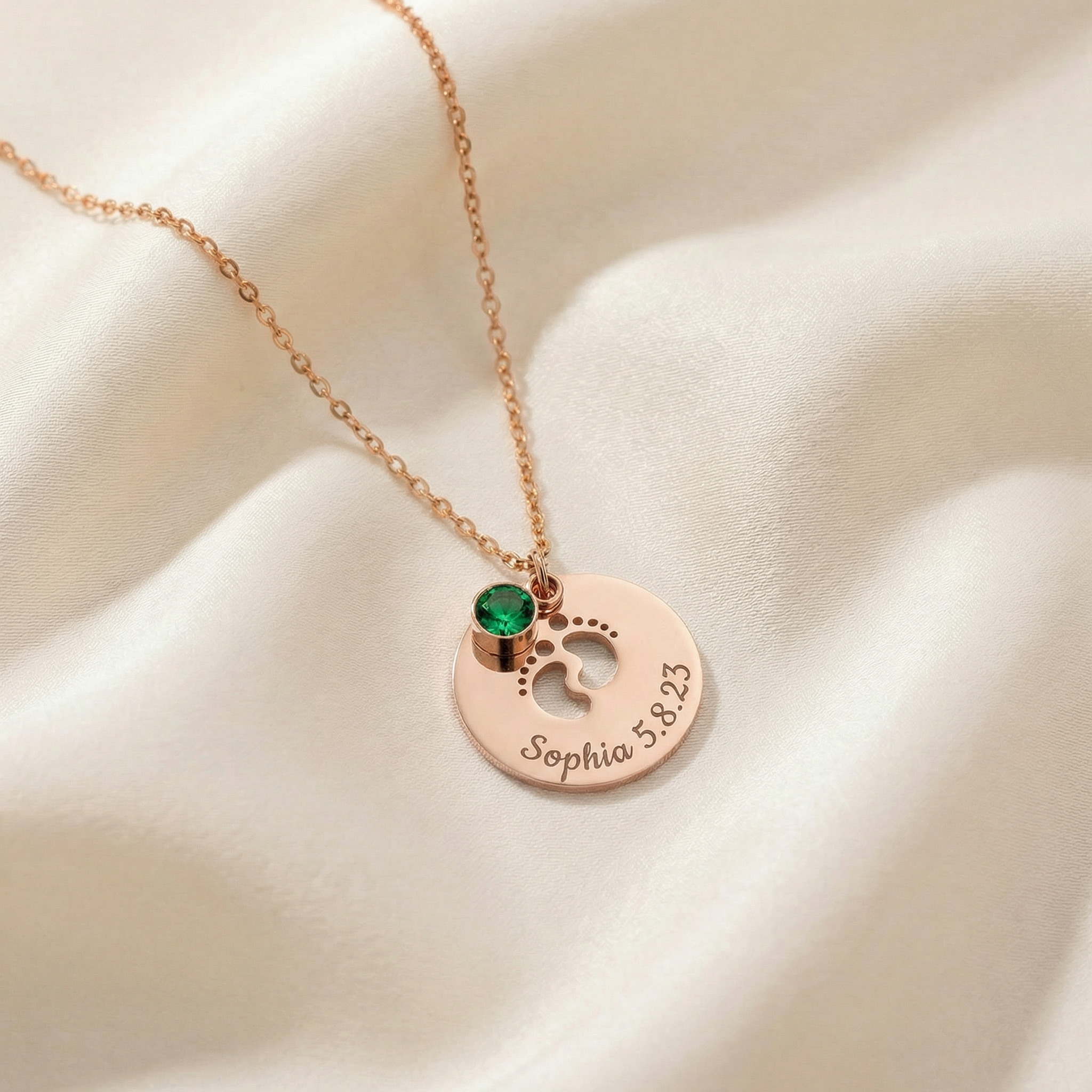 Necklace: Baby Feet