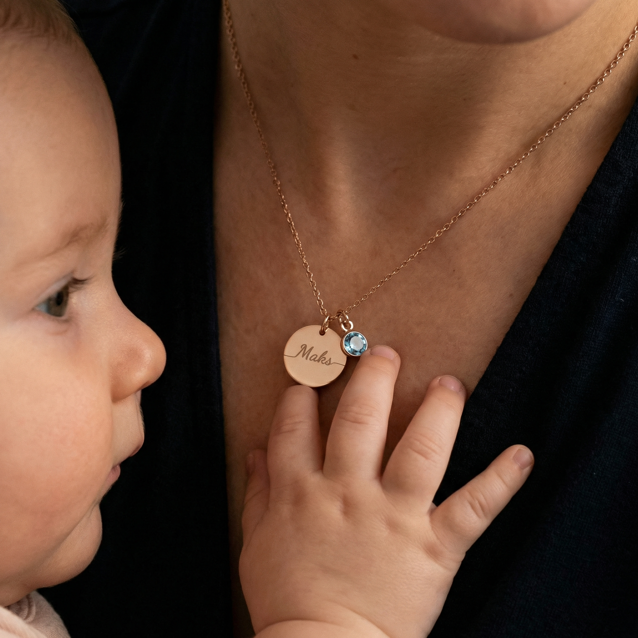 Necklace: Name Birthstone