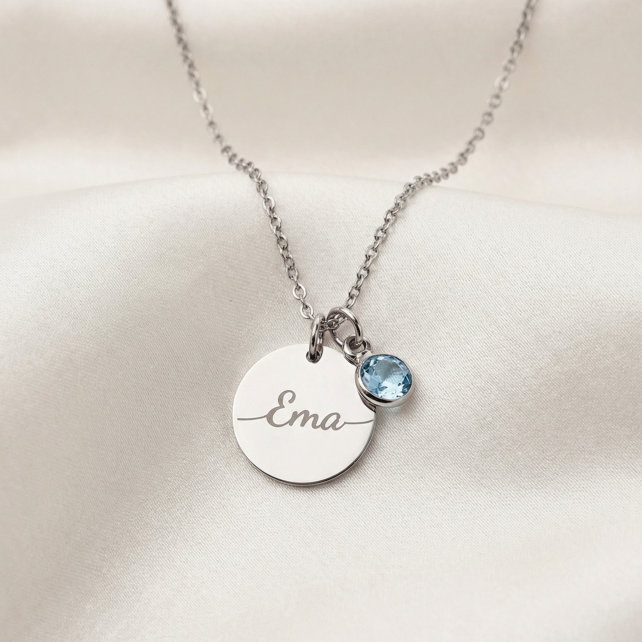 Necklace: Name Birthstone