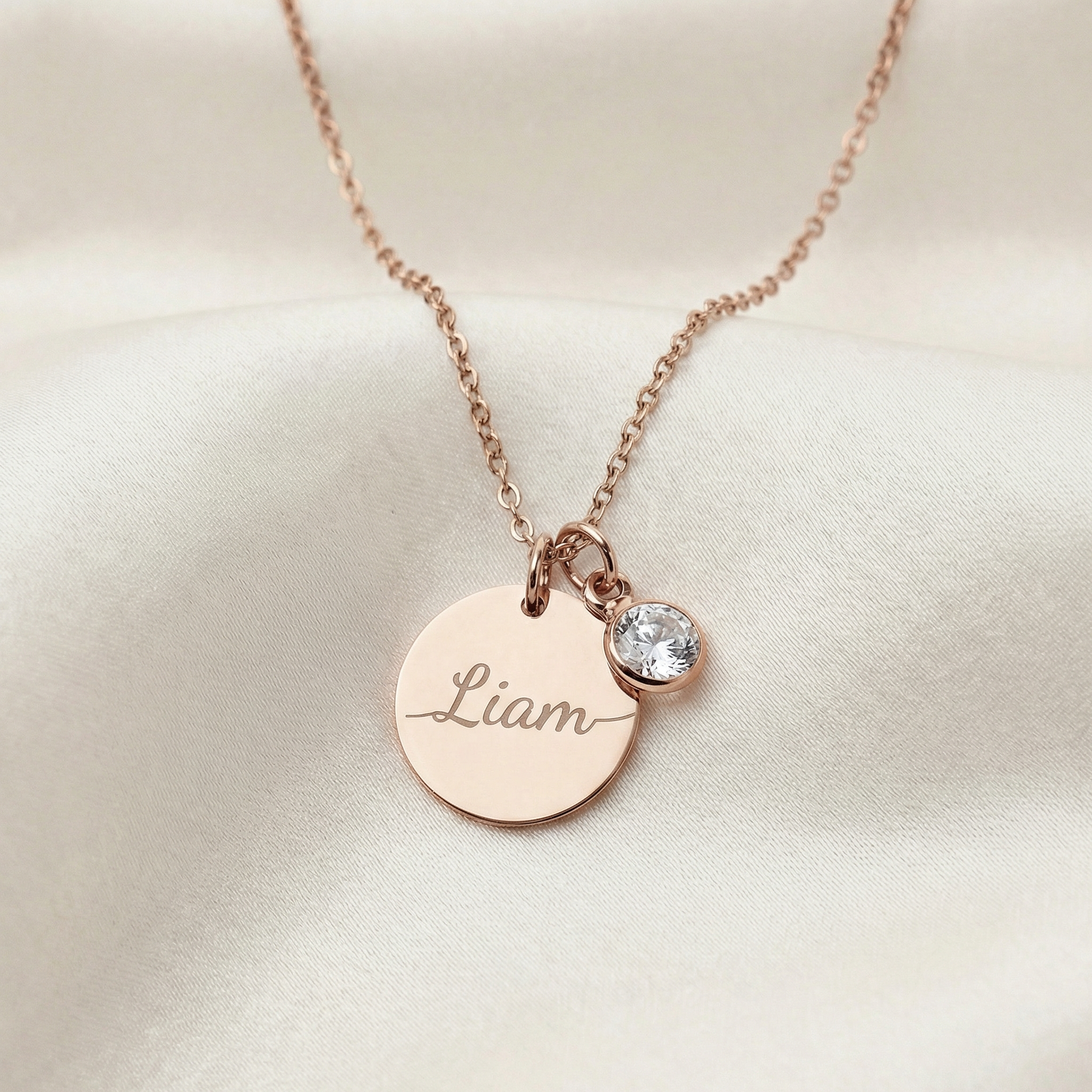 Necklace: Name Birthstone