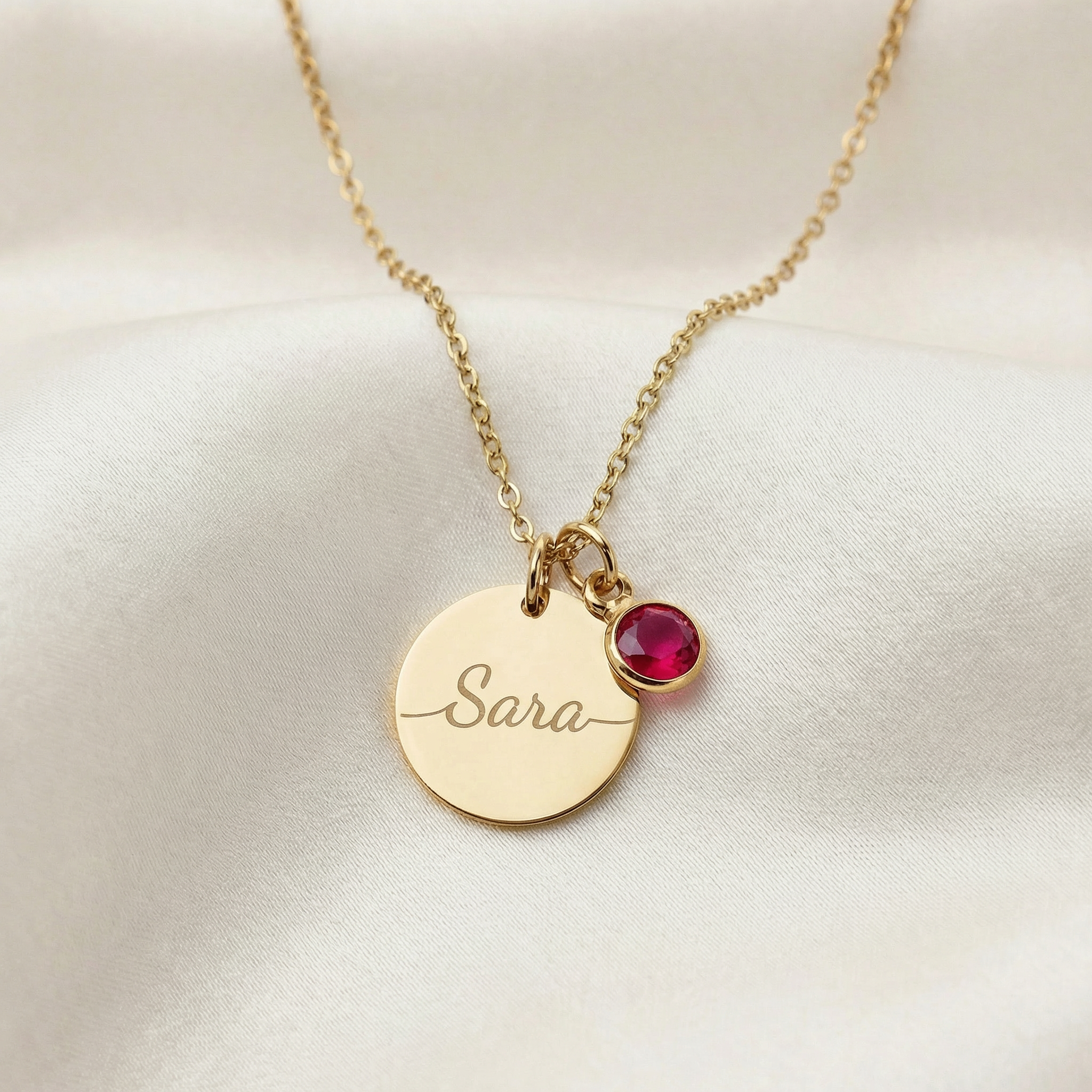 Necklace: Name Birthstone