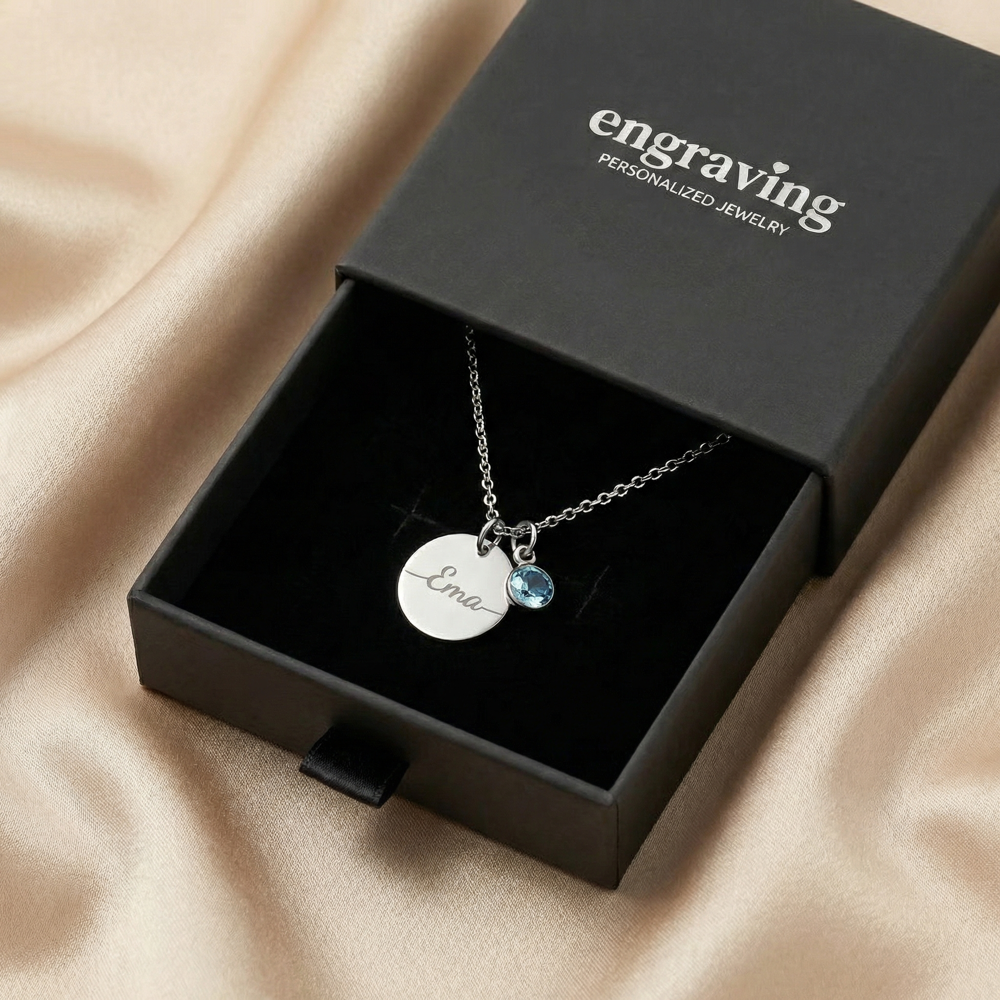 Necklace: Name Birthstone